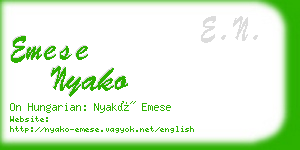 emese nyako business card